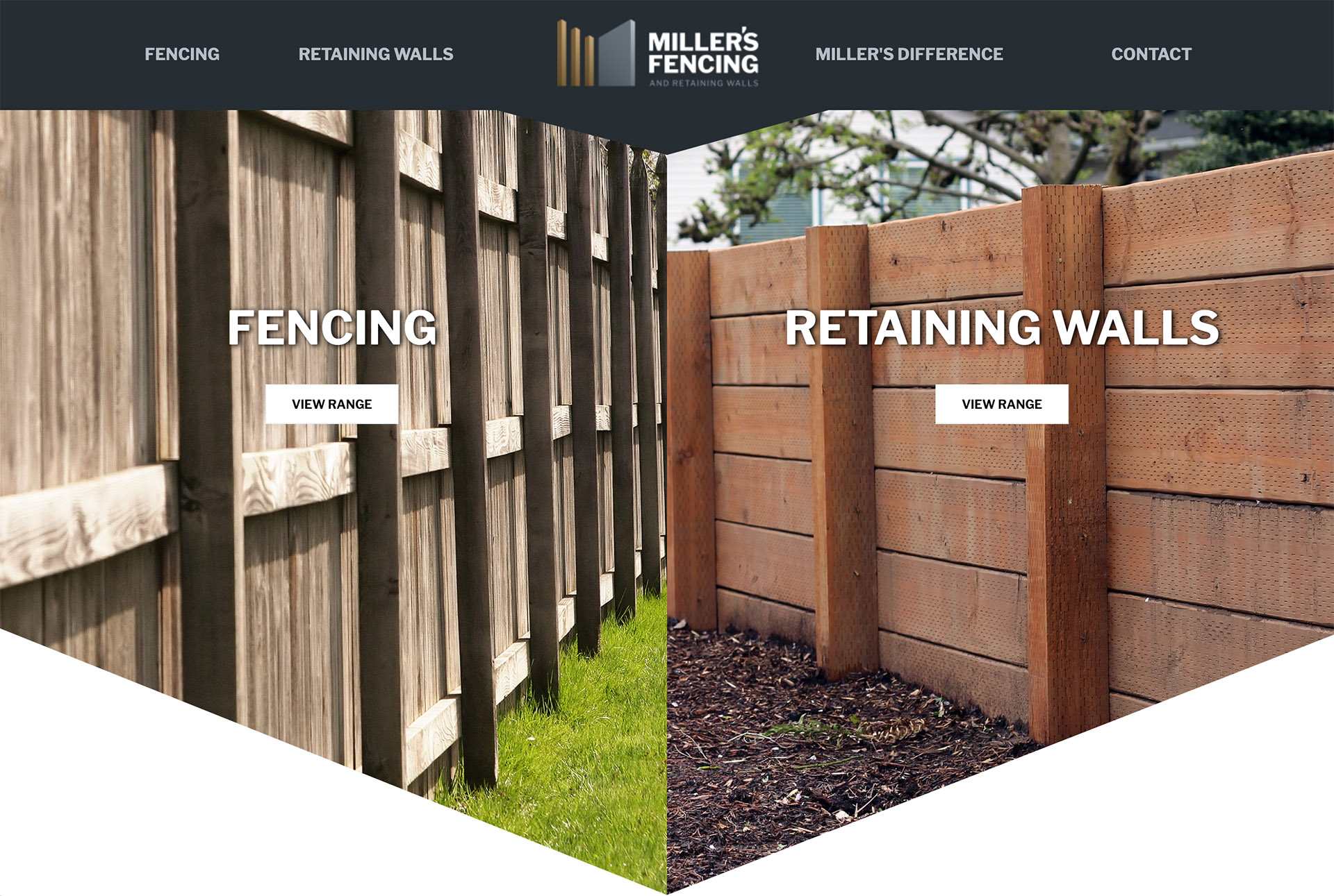Website home page design by Bendigo agency
