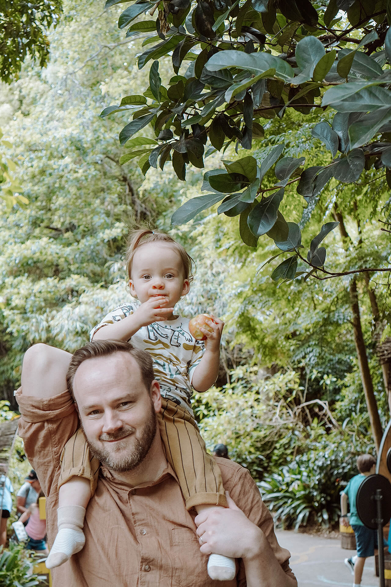 Ché Stevenson, Founder & Creative Director of Creative Revolution, at the zoo with his youngest son.