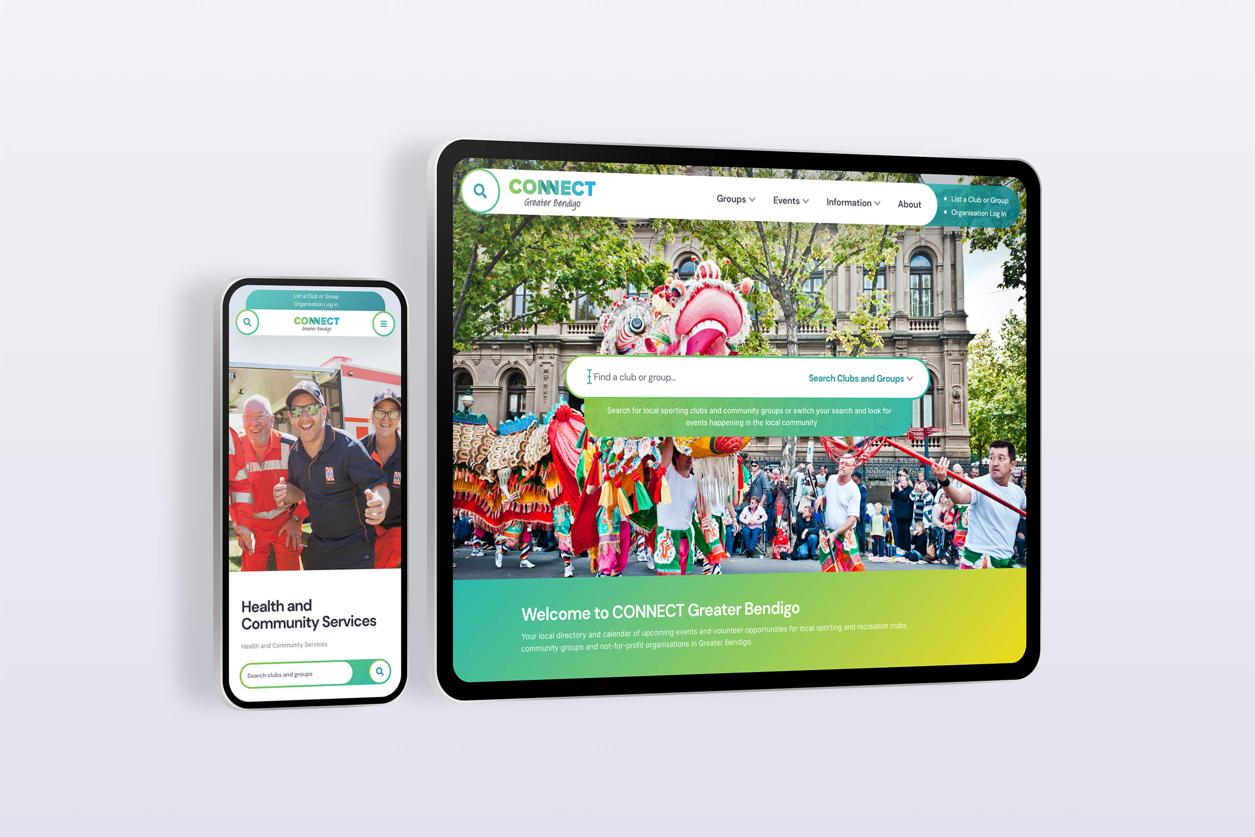 Connect Greater Bendigo is a City of Greater Bendigo initiative. It is a self-serve portal that allows the Bendigo community to find and connect with local sporting clubs and community groups. A highlighly intricate project, we provided a full end-to-end service with stakeholder engagement, scoping, design, and prototyping followed by development in the Drupal content management system.