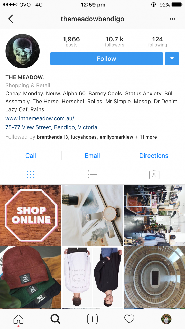 The Meadow - Successful Bendigo Instagram Business